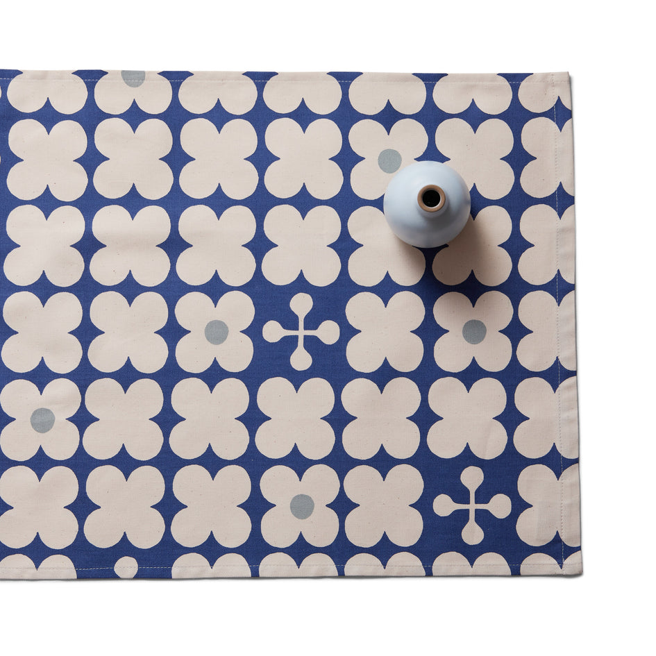 Scandi Candy Runner in Inky Blue Image 1