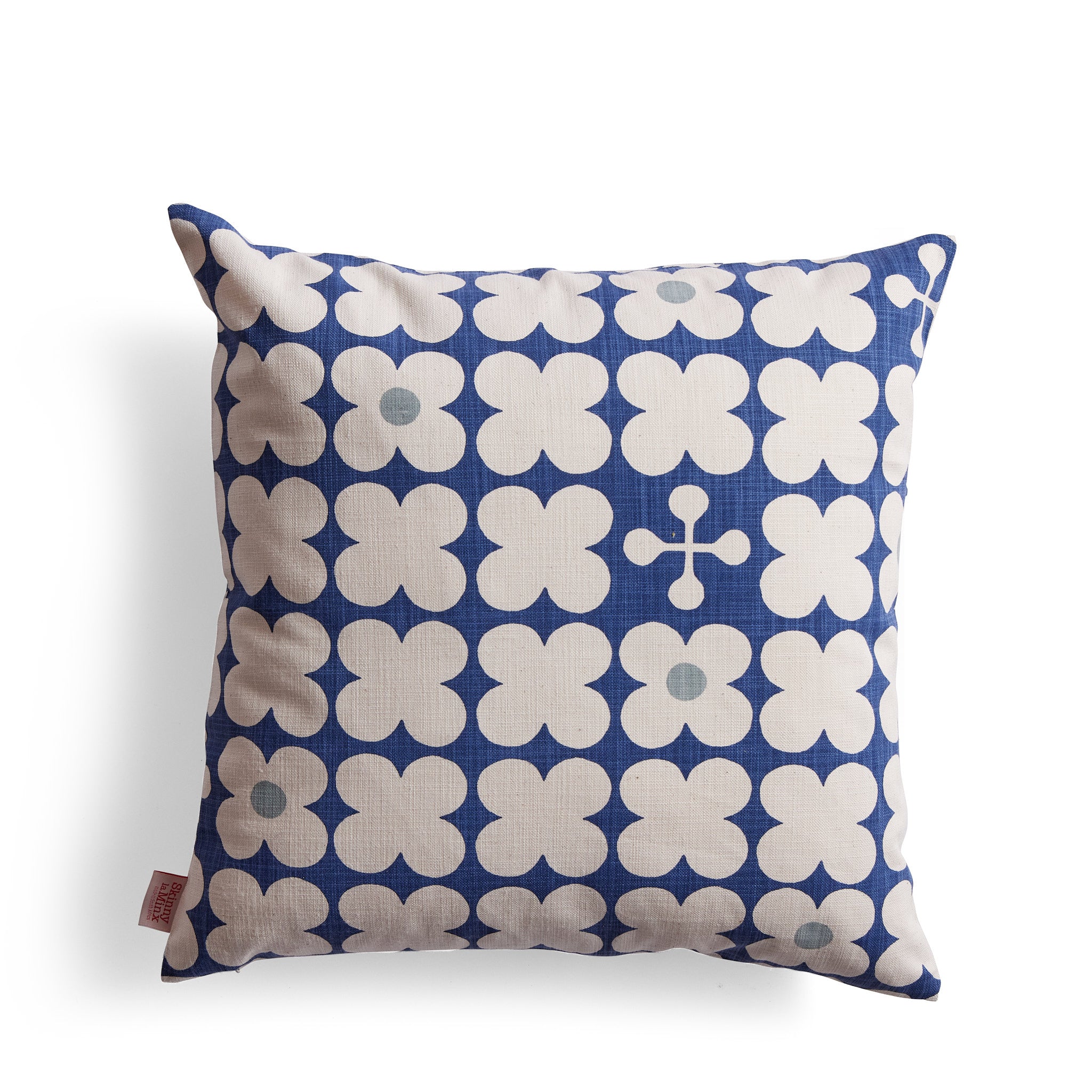 Scandi Candy Cushion in Inky Blue Zoom Image 1