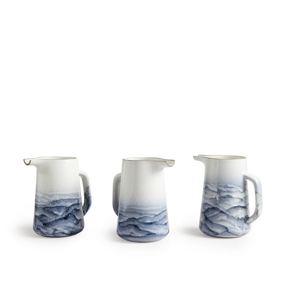Large Pitcher in Midnight and Opaque White Watercolor – Heath Ceramics