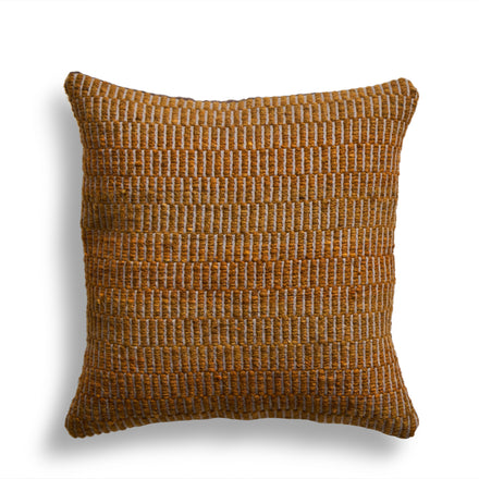 Natural Dye Pillow in Tierra Sombra