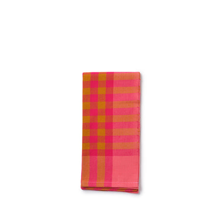 Grid Napkin in Coral (Set of 2)