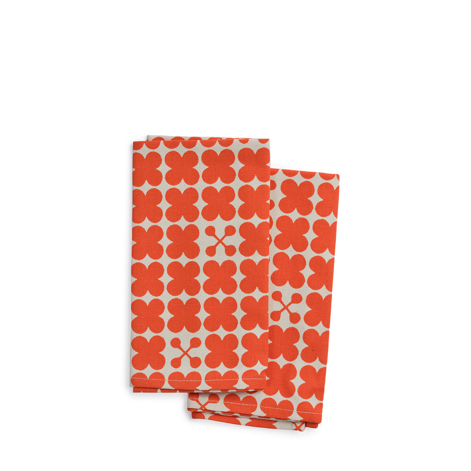 Scandi Candy Napkin in Persimmon (Set of 2) Image 1