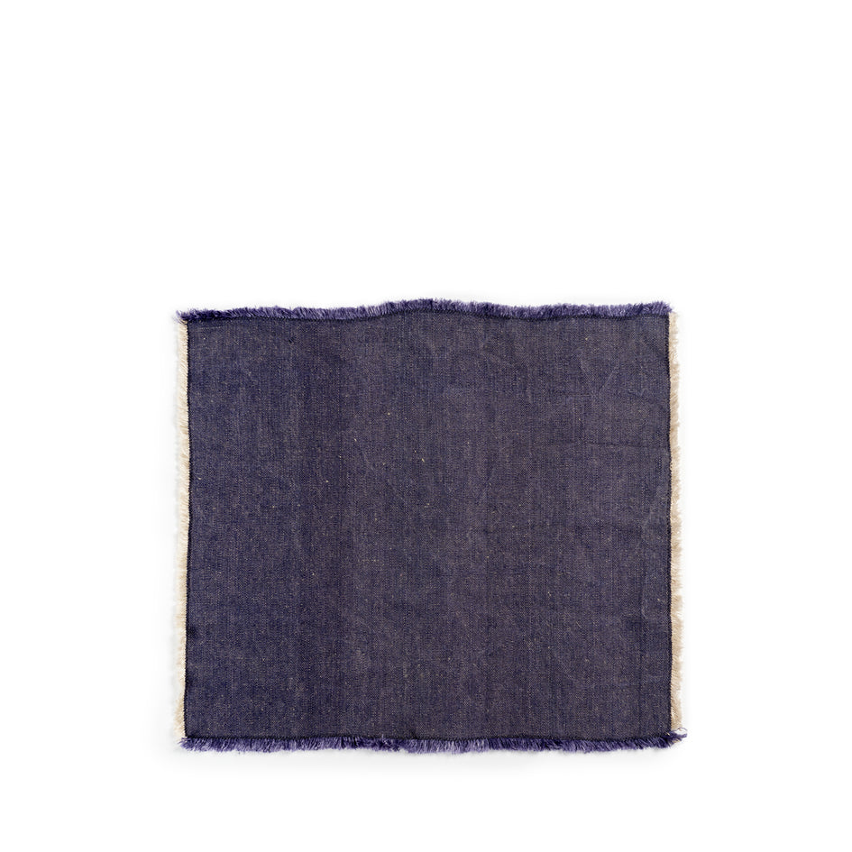 Hopsack Placemat in Denim Blue (Set of 2) Image 1