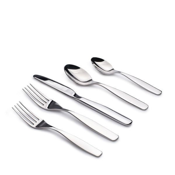 Heath Ceramics Reyes Flatware in Polished (5 Piece Setting)
