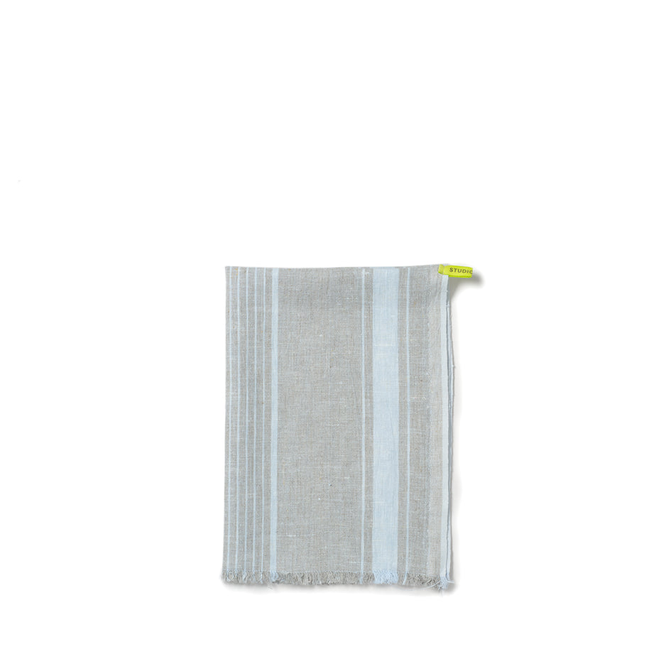Linen Towel in Blue Image 1