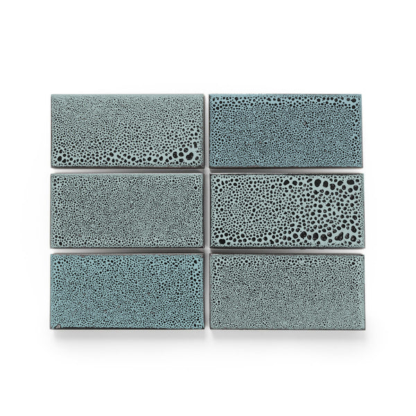 Heath Ceramics LM1 Chalk-Gunmetal Tile Sample