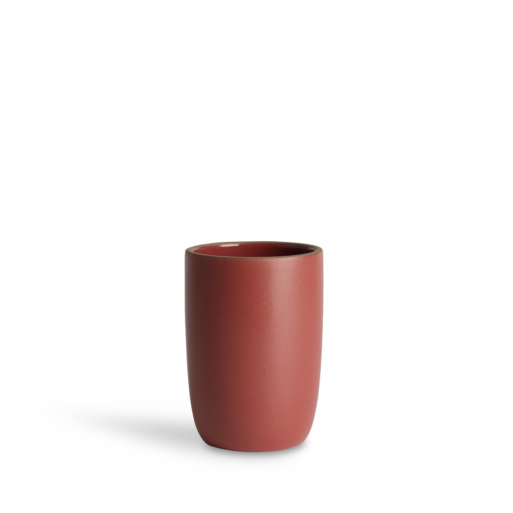 Tall Modern Cup in Red Plum/Chile Zoom Image 1