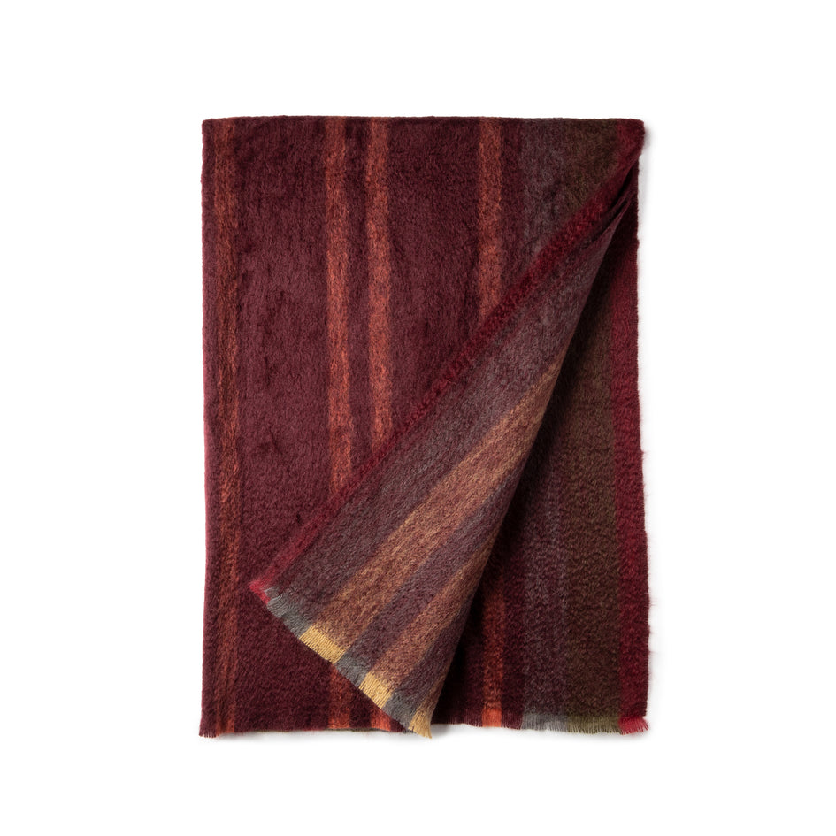 Mohair Club Throw in Russet Image 1