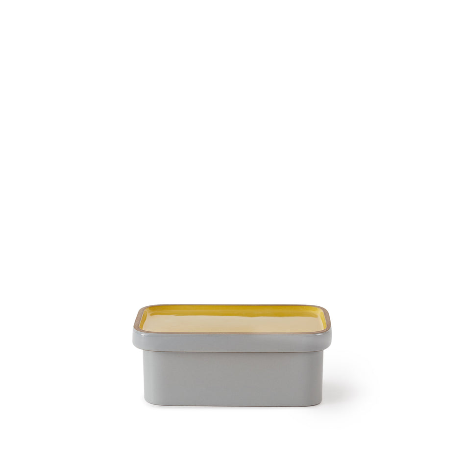 Butter Dish in Yuzu and Light Grey Whale Image 1