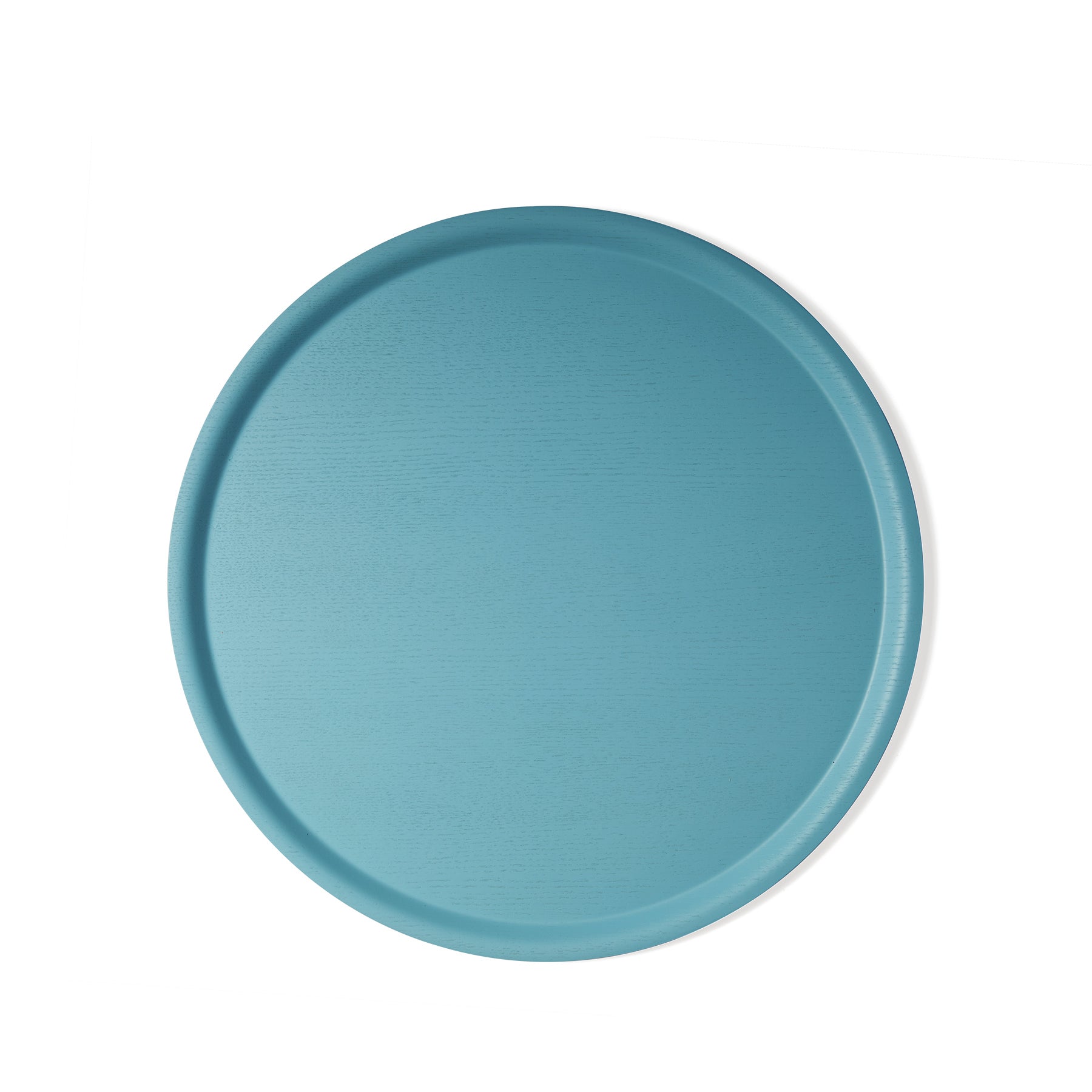 Large Round Tray in Foggy Blue Zoom Image 1