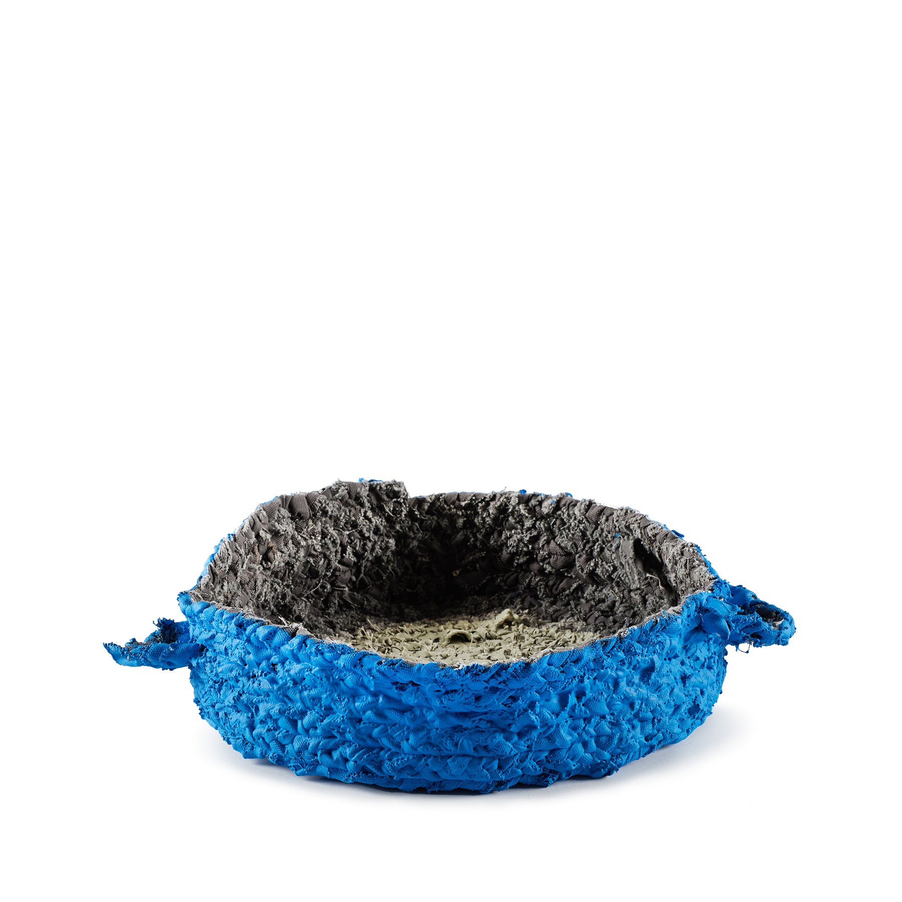 Small Round Nesting Tray in Blue and Grey Zoom Image 1