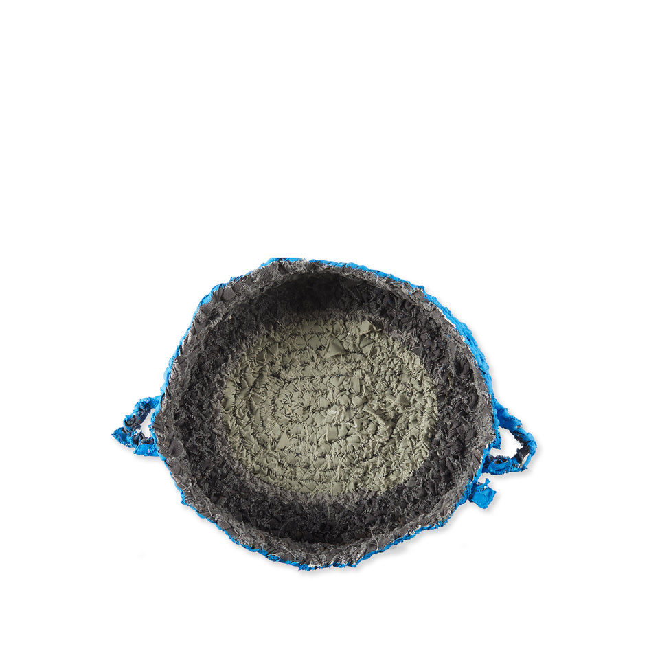 Small Round Nesting Tray in Blue and Grey Image 2