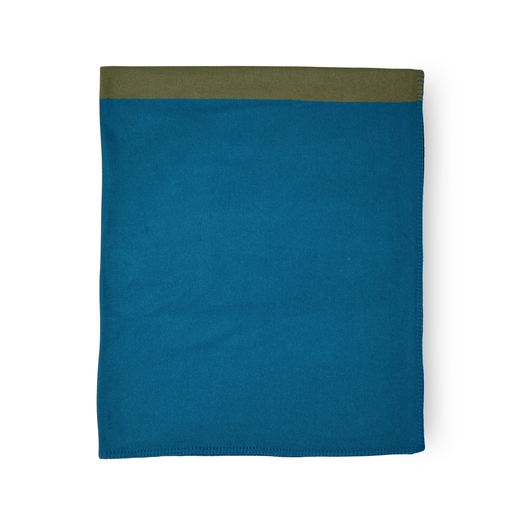 Citta Jacquard Blanket in Peacock Blue Zoom Image 1