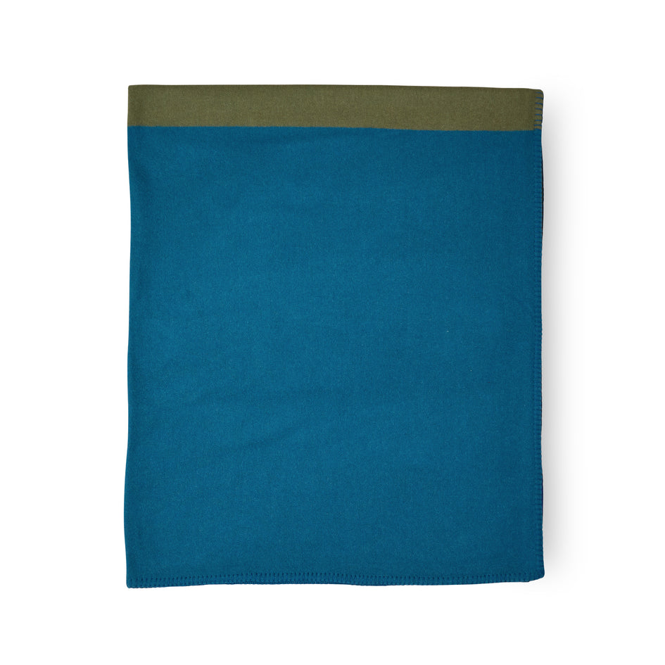 Citta Jacquard Blanket in Peacock Blue Image 1