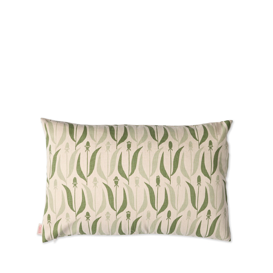Flower Ring Pillow in Jade and Spruce Image 1