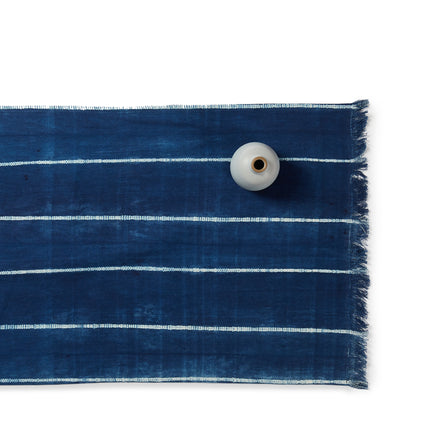 Indigo Cotton Tie Dyed Runner
