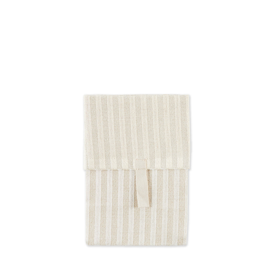 Lilla Storm Towel in White/Golden Image 1