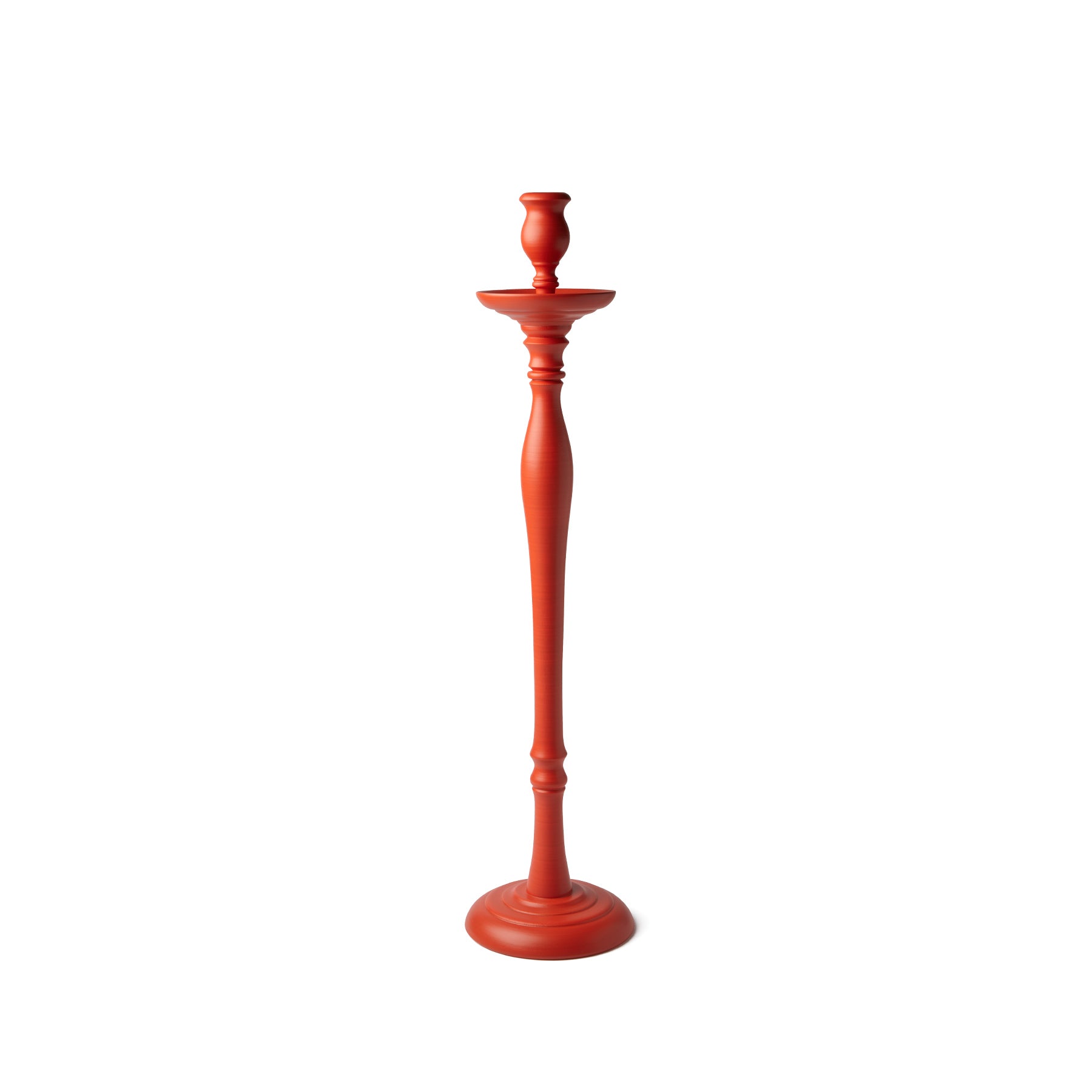 Large Candleholder in Brick Red Zoom Image 1
