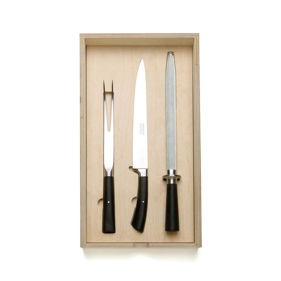 Carving Knife Set with Black Handle Image 1