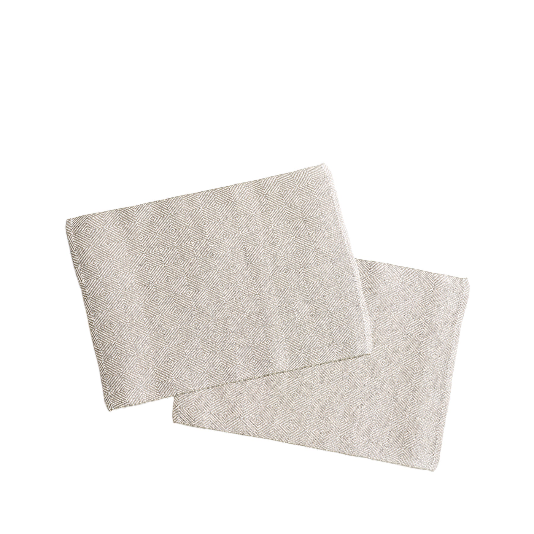 Linen Rutig Strandrag Placemats in White (Set of 2) Zoom Image 1