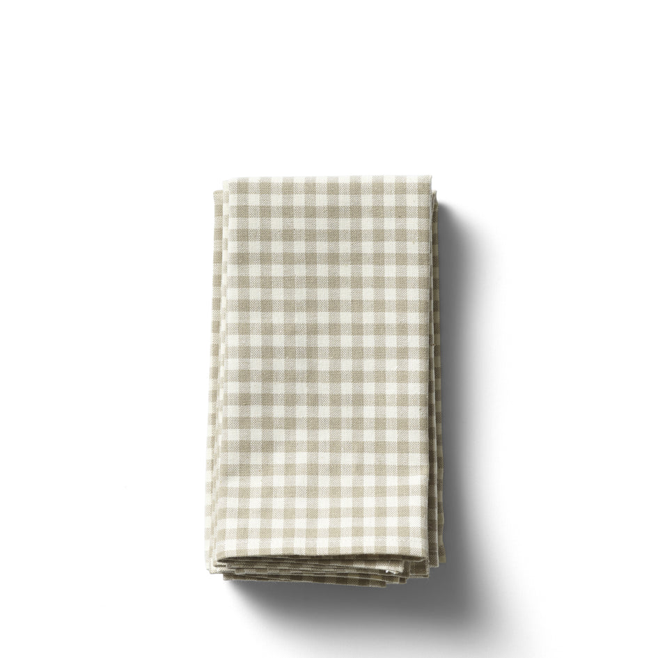 Organic Cotton Gingham Tea Towel Image 1
