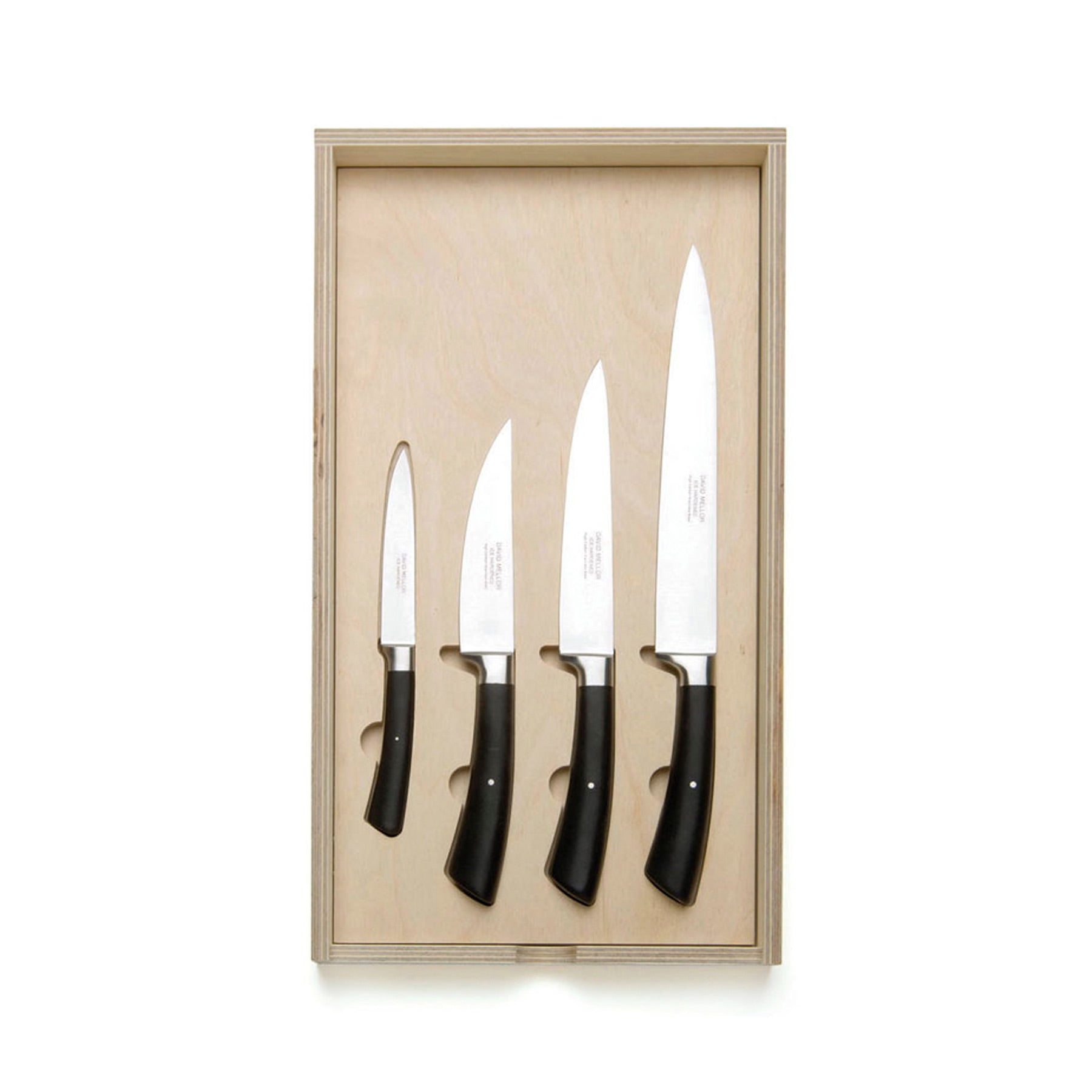Kitchen Knife Starter Set with Black Handle Zoom Image 1
