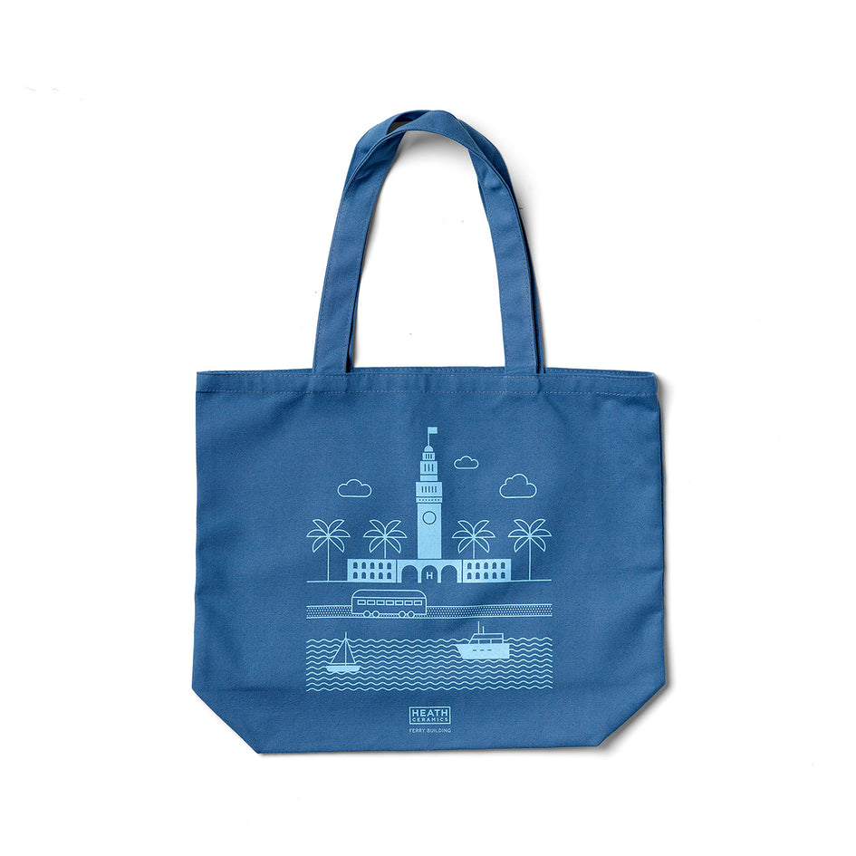 Ferry Building Tote in Bright Blue Image 1