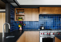 Deep Blue Backsplash