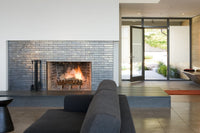 Metallic Fireplace