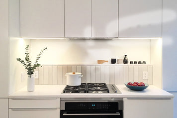 Mid-Century White Backsplash
