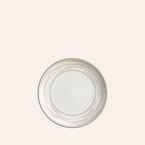 Echo Etched Salad Plate in Opaque White