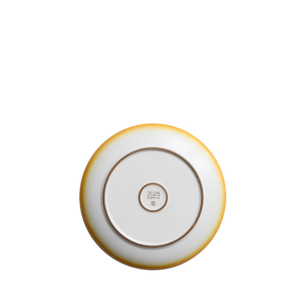 Heath Ceramics Salad Plate in Butterscotch Fade & Opaque White