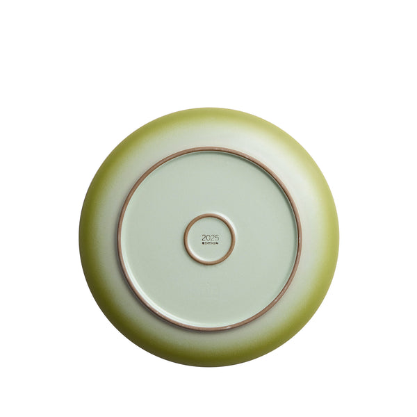Heath Ceramics Dinner Plate in Tomatillo Fade & Fennel