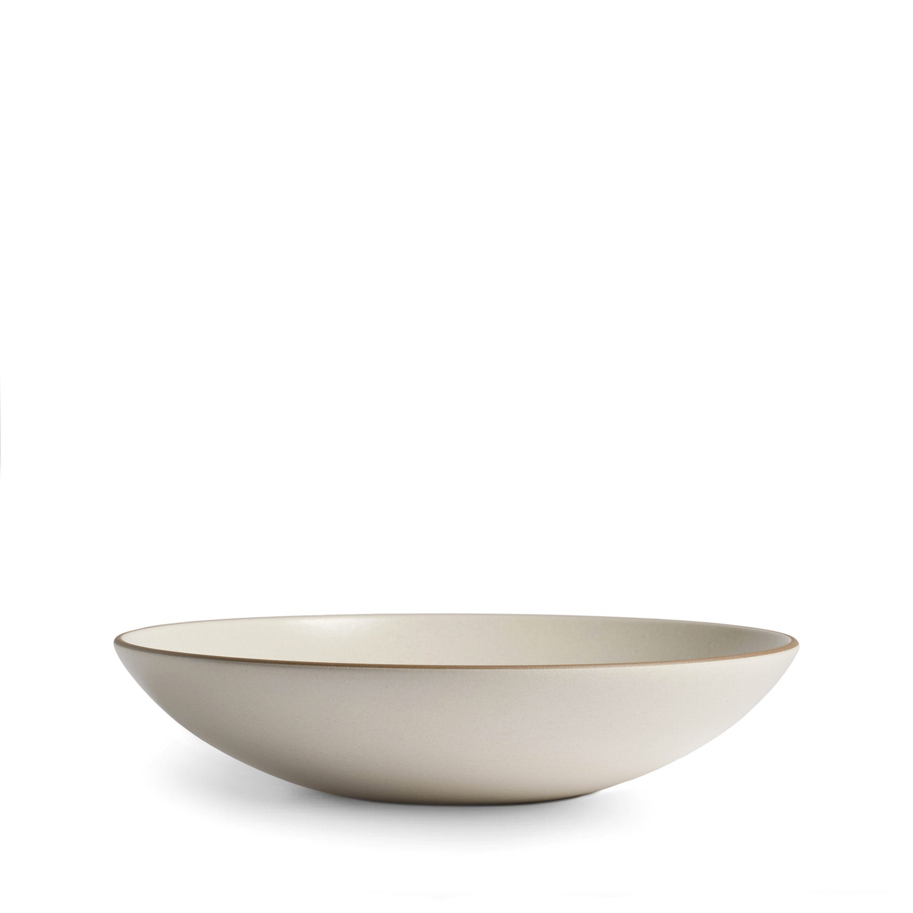 Shallow Salad Bowl in Sand Zoom Image 1