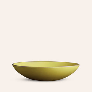 Shallow Salad Bowl in Lemongrass