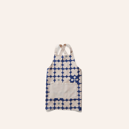 Scandi Candy Mini Pinny Apron in Inky Blue
