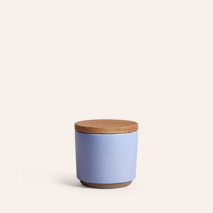 Container with Wooden Lid in Dawn