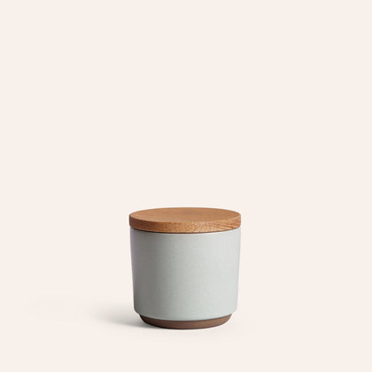 Container with Wooden Lid