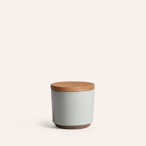 Container with Wooden Lid in Fennel
