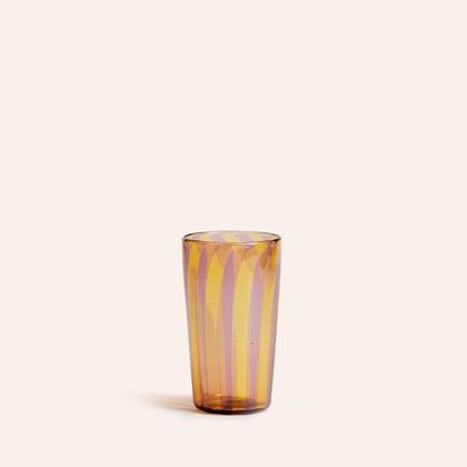 Augusta Glass in Mustard and Amethyst