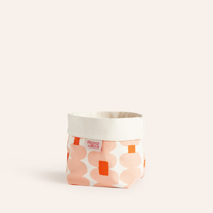Oddjects Soft Bucket in Shell and Persimmon