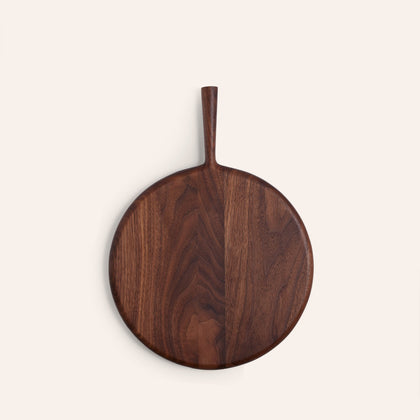12" Circle Cutting Board in Walnut