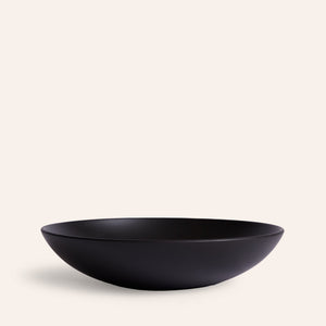 Shallow Salad Bowl in Obsidian