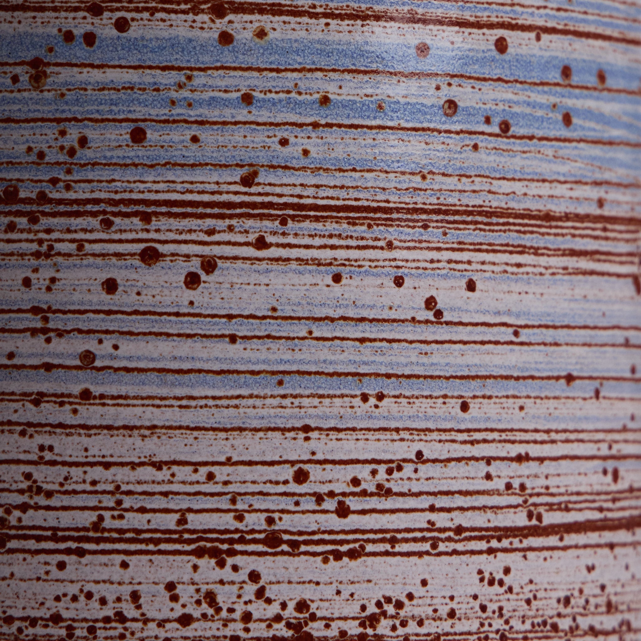 Tall Vase in Wire-Combed Opal Pacific / Buckwheat / Brick