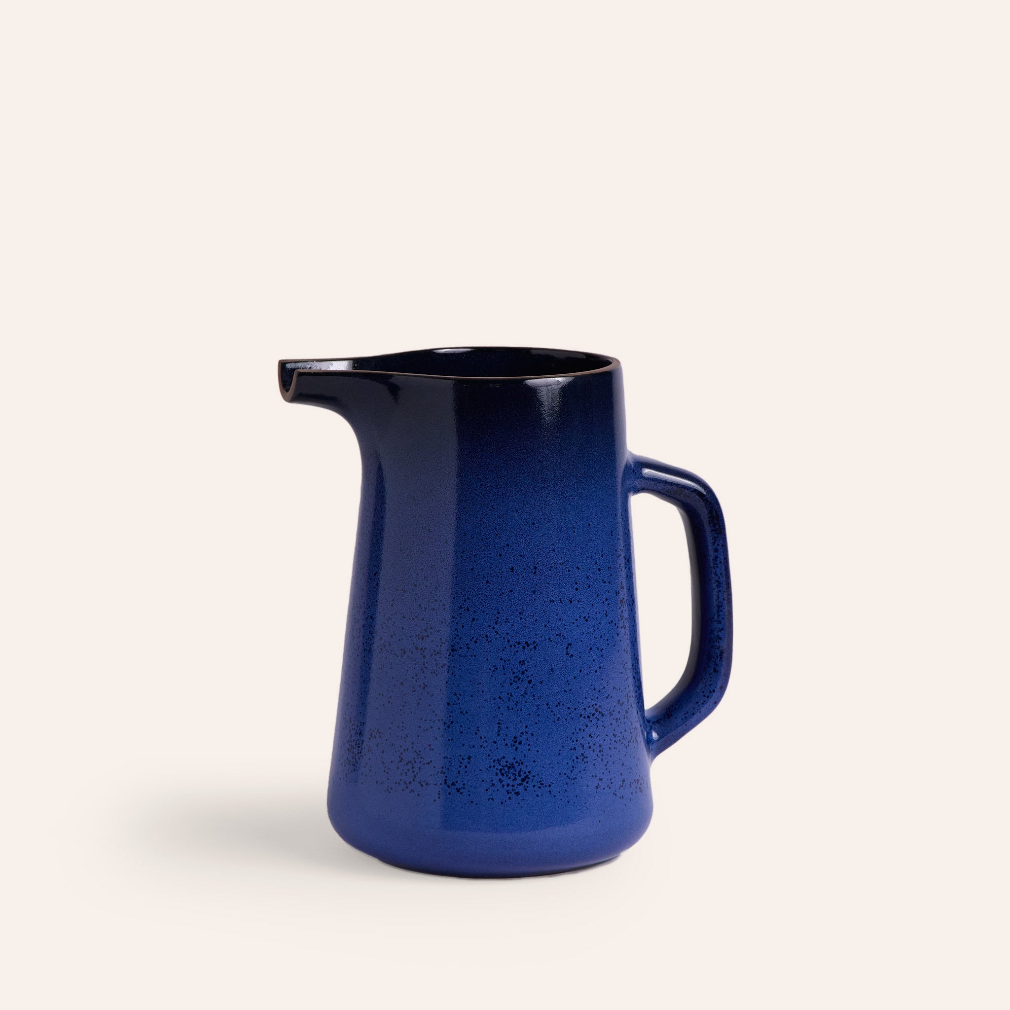 Large Pitcher in Moonstone and Midnight