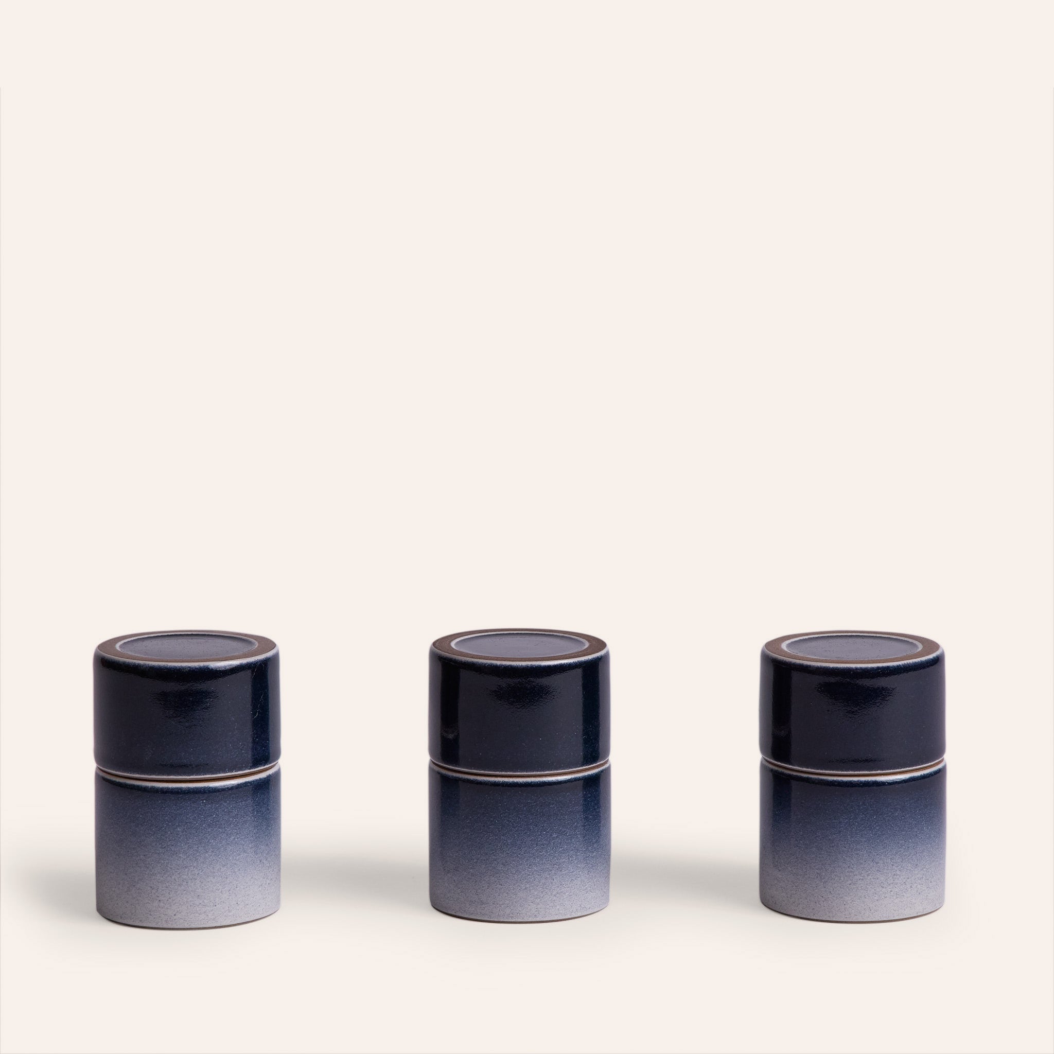 Matchstick Holder in Midnight and Mid-Century White