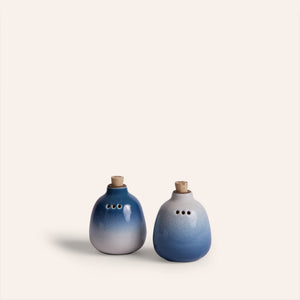 Salt & Pepper Shaker in Opal Pacific and Buckwheat