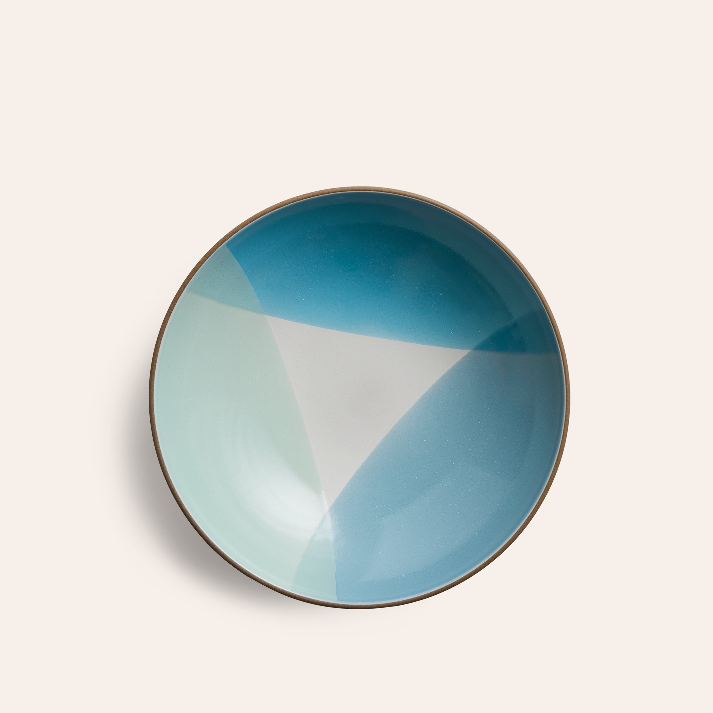Shallow Salad Bowl in Sierra Sky