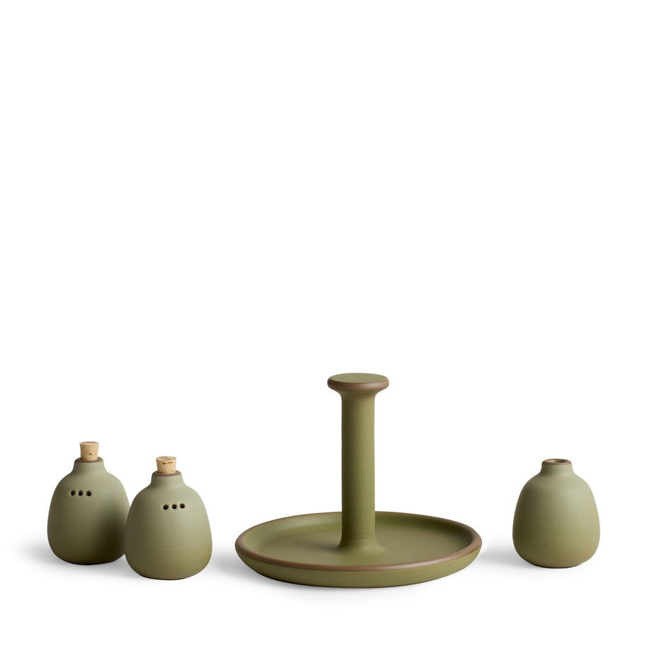 Shaker Caddy Set in Lemon Rind and Pesto Image 2