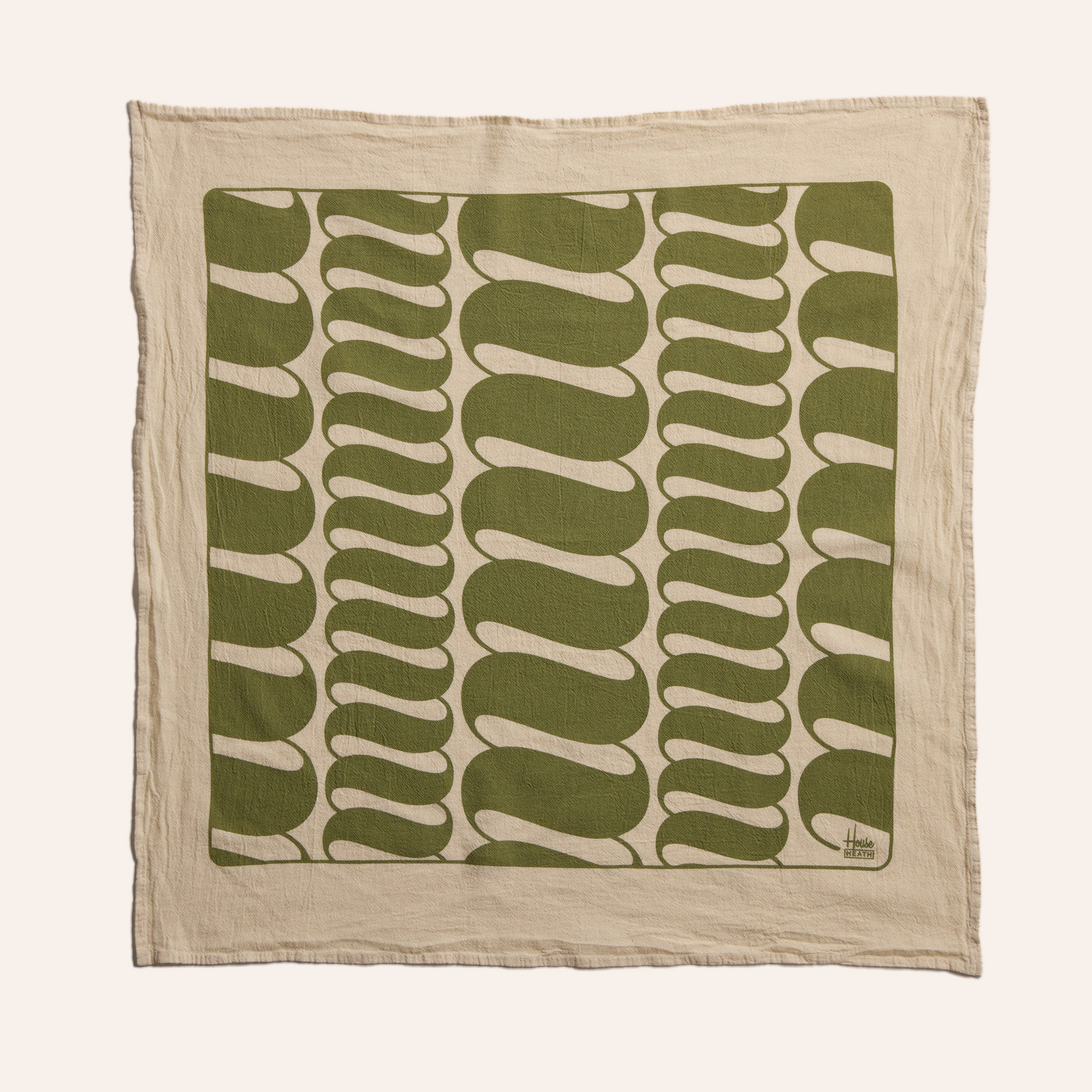 Tea Towels in Pesto and Lemongrass (Set of 2)